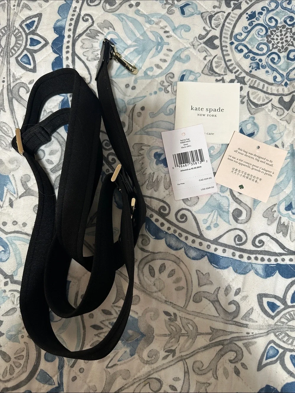 Kate Spade Black Briefcase Tote